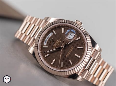 rolex chocolate presidential|Rolex day date reference 228235.